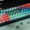GATERON Green Apple Keyboard Heavy Tactile Through Hole RGB LED 5 Pin Green 22mm Dual Stage Spring Factory 63gf Key Switches for MX Mechanical
