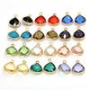 Color-Preserving Rare Earth Glass Copper Teardrop Pendant for DIY Jewelry