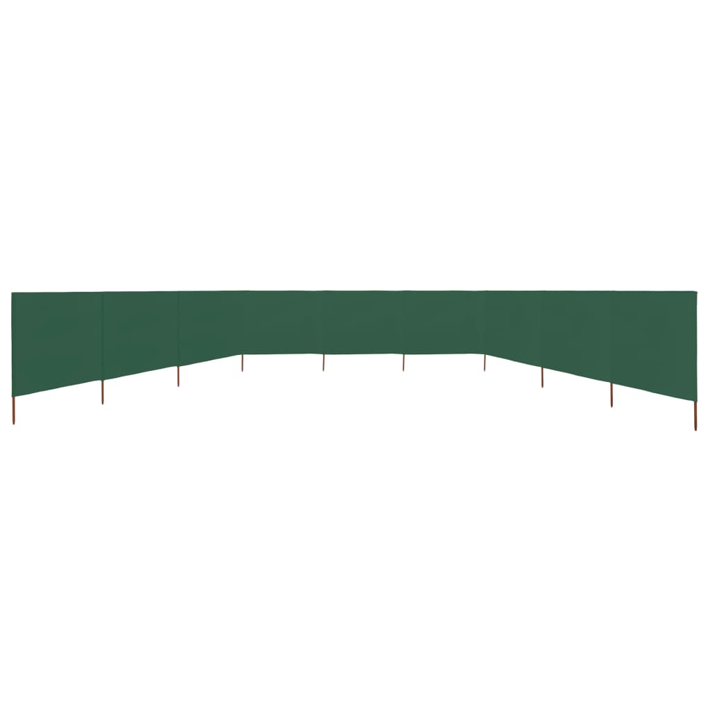 9 Piece Windscreen Mesh 1200 X 80 Cm Green