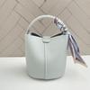 Leather women's bags niche bucket bags women's new large-capacity messenger bags women's commuter shoulder bags