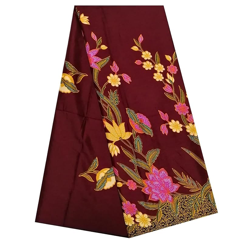 

KINOKINO Thailand batik pattern cotton print material asian ethnic cloth (G)