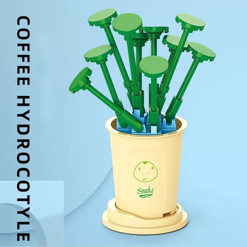 

Совместимые игрушки-пазлы, собранные строительные блоки, серия вечных цветов, Будда, поднимающий цветы, украшения