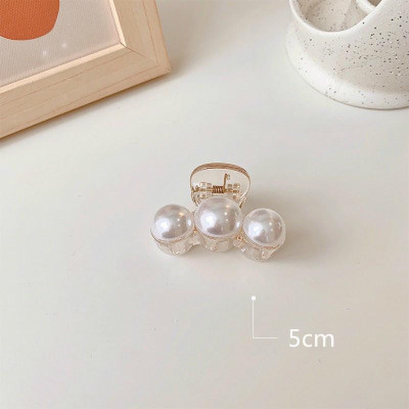 1 Pcs Korean Style Transparent Pearl Hair Crab Elegant Hair Claws Girls Hairpins Women Hair Accessories Barrettes Hairgrip