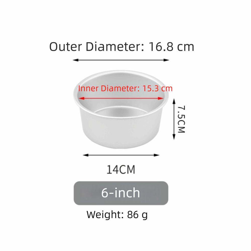 Round Cake Bake Pan Aluminum Alloy Cake Mold Pan New Cake Tin Kitchen Dessert Baking