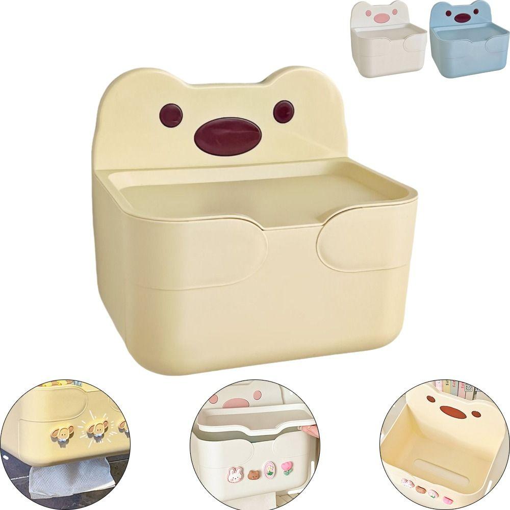 Wall Mounted Tissue Box Self-adhesive Toilet Roll Paper Holder Durable Paper Towel Holder Bathroom