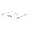 2PCSNew Fashionable Frameless High-definition Anti Blue Light Glasses Suitable For Both Men And Women Anti Fatigue Glasses20101