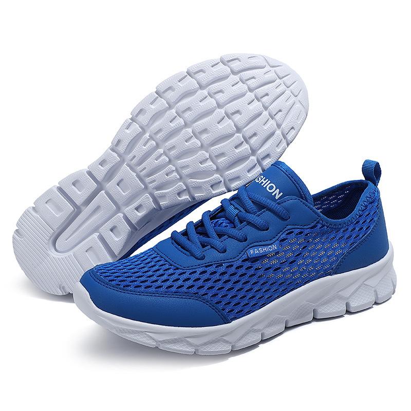 Export spring trendy men's shoes sports and leisure running shoes Korean version breathable and lightweight mesh shoes