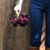 10pcs Realistic Touch Latex Artificial Calla Lilies | DIY Wedding Bouquet, Party Home Decoration (Black Purple)
