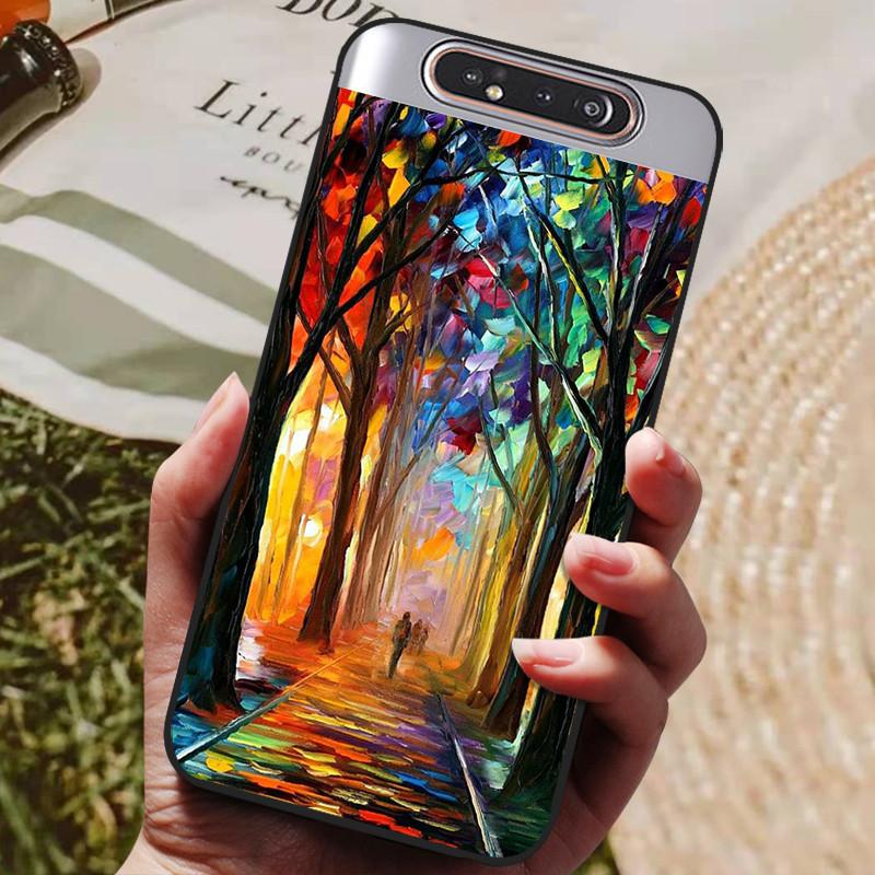 Per Samsung A80 Custodia Cover Posteriore in Silicone Custodia per Telefono Per Samsung Galaxy A80 Custodie per Galaxy A 80 A805F A805 Paraurti Morbido Funda