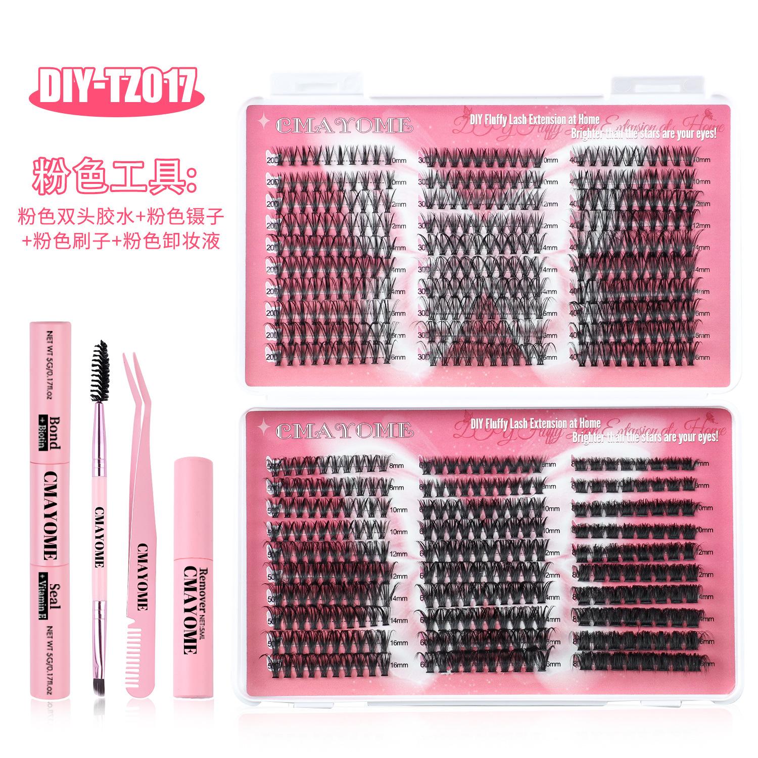 

570 пучков DIY многоразовые ресницы большой емкости, книга для ресниц, натуральные густые, D-образный изгиб, набор сегментированных накладных ресниц