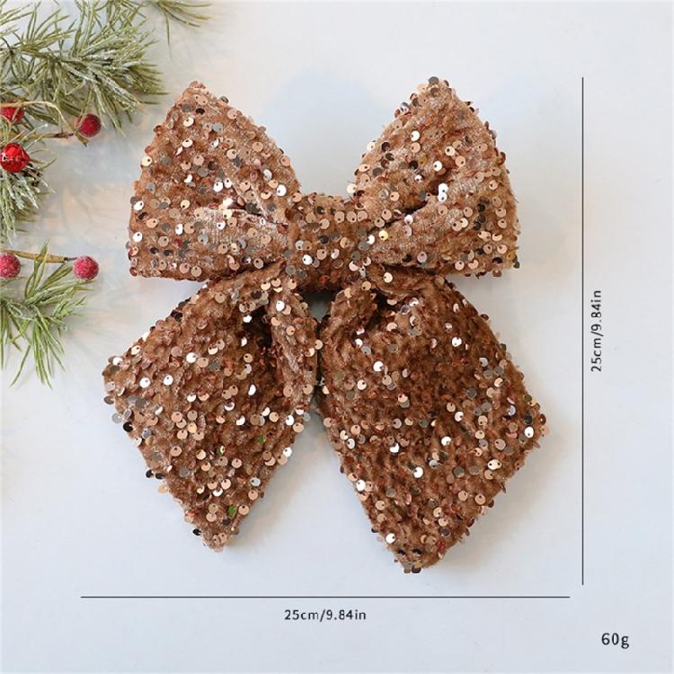 Christmas Tree Bowknot Festival Decoration Unique Christmas Bowknot Ornament Elegant Adornment for Home School