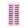 10 Paar Dicke Falsche Wimpern Dreidimensional Geschwungen Flauschig Hörnchenförmige Katzenaugen-Wimpern 2026