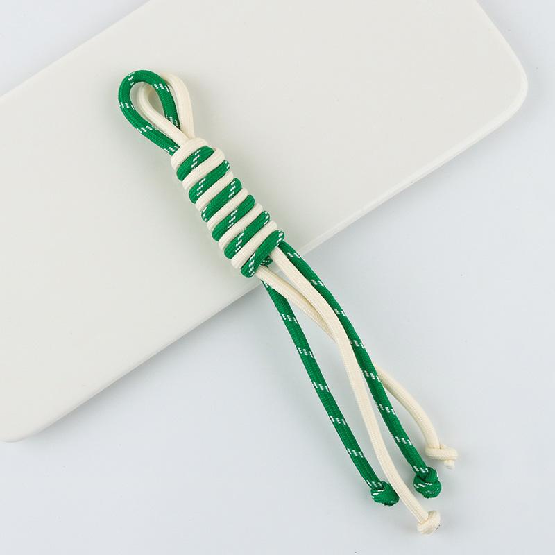 New Design Multi-Color Trendy Contrasting Nylon Hand Rope Versatile Accessory Keychain Wholesale