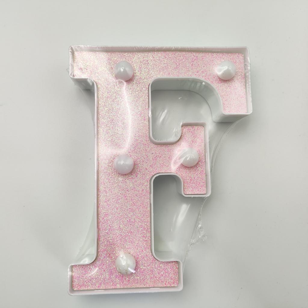 1pc Vibrant LED Lighting Letter - Battery Powered,Dimmable for Bedroom, Birthday Party, Wedding, Home, Christmas, and Eid Al-Adha Mubarak Decorations