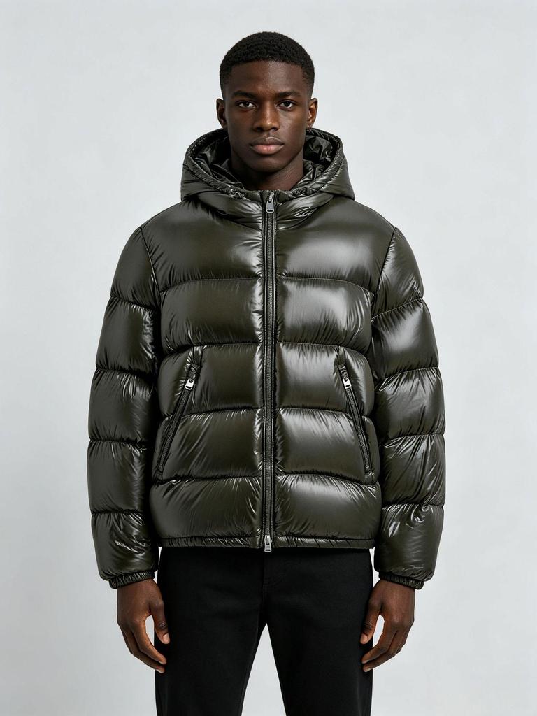 Men’s Winter Hooded Cotton Jacket: Warm Padded Coat for Casual Wear - European & American Style