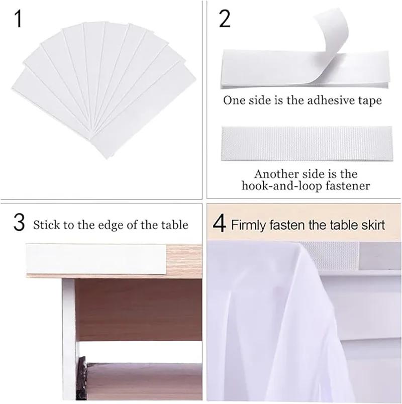 Party Table Skirt Birthday Pleated Dessert Tablecloth Cover Wedding Festive Table Skirting Baby Shower Home Table Decor