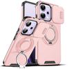 For Oppo Reno14 Case OPPO Reno 14 Pro Cover Reno 14F FS Magnetic Ring Armor Slide Camera Lens Case Magsafe Wireless Charge Cover