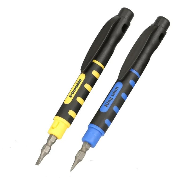 Multi Use Mini Magnetic Screwdriver, Small-sized Portable Disassembly Pen Tool, Phillips Screwdriver with Interchangeable Head