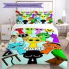 3pcs Custom Name Sprunki Bedding Set Duvet Cover Closure Includes 1 Duvet Cover & 2 Pillowcases, Soft and Comfortable for All Seasons.