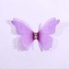 50Pcs Double-layer Chiffon Butterfly Embroidered Patches  Bridal Hair Accessories