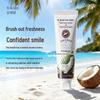 Korean Botanical Coconut Oil Whitening Toothpaste - Fresh Coconut Scent for Brightening Teeth and Fresh Breath