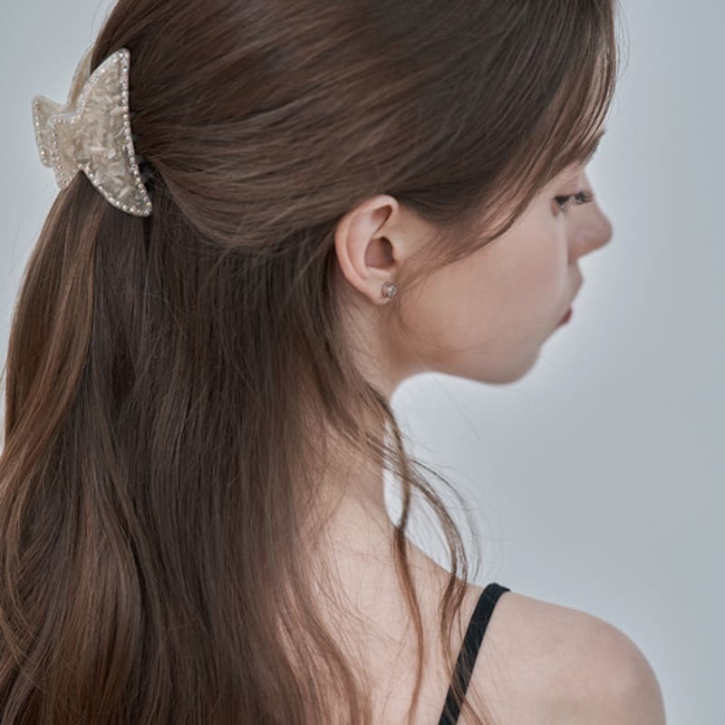 ELLEHAIR Marble Pattern Crescent Hair Clip ELHC022