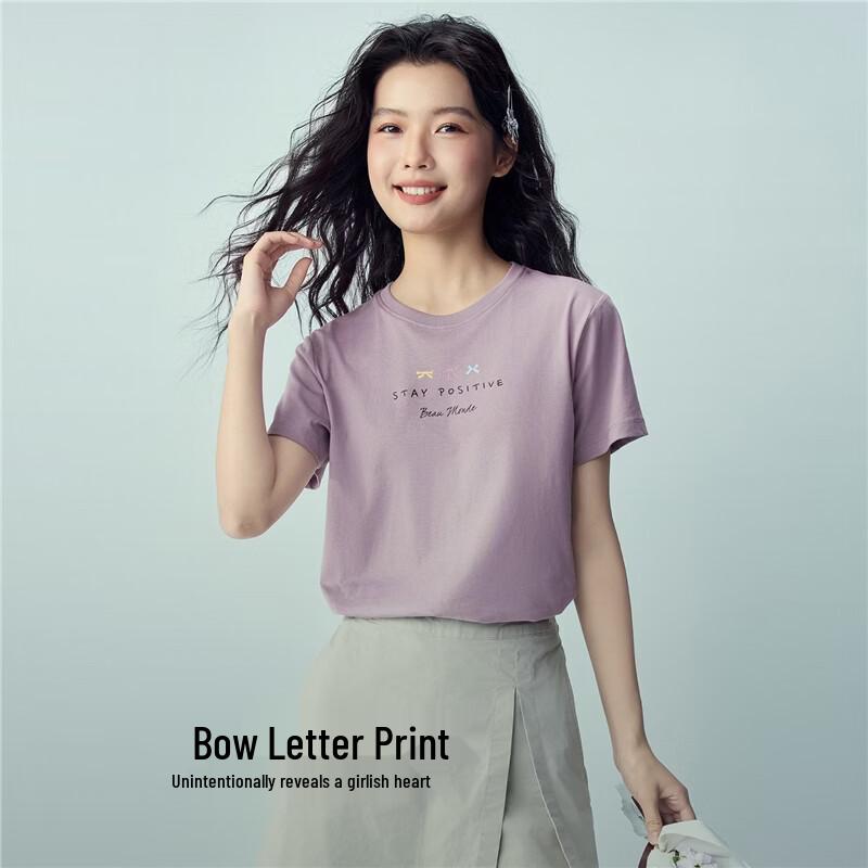 Giordano Women's Slogan Print Pure Cotton T-Shirt