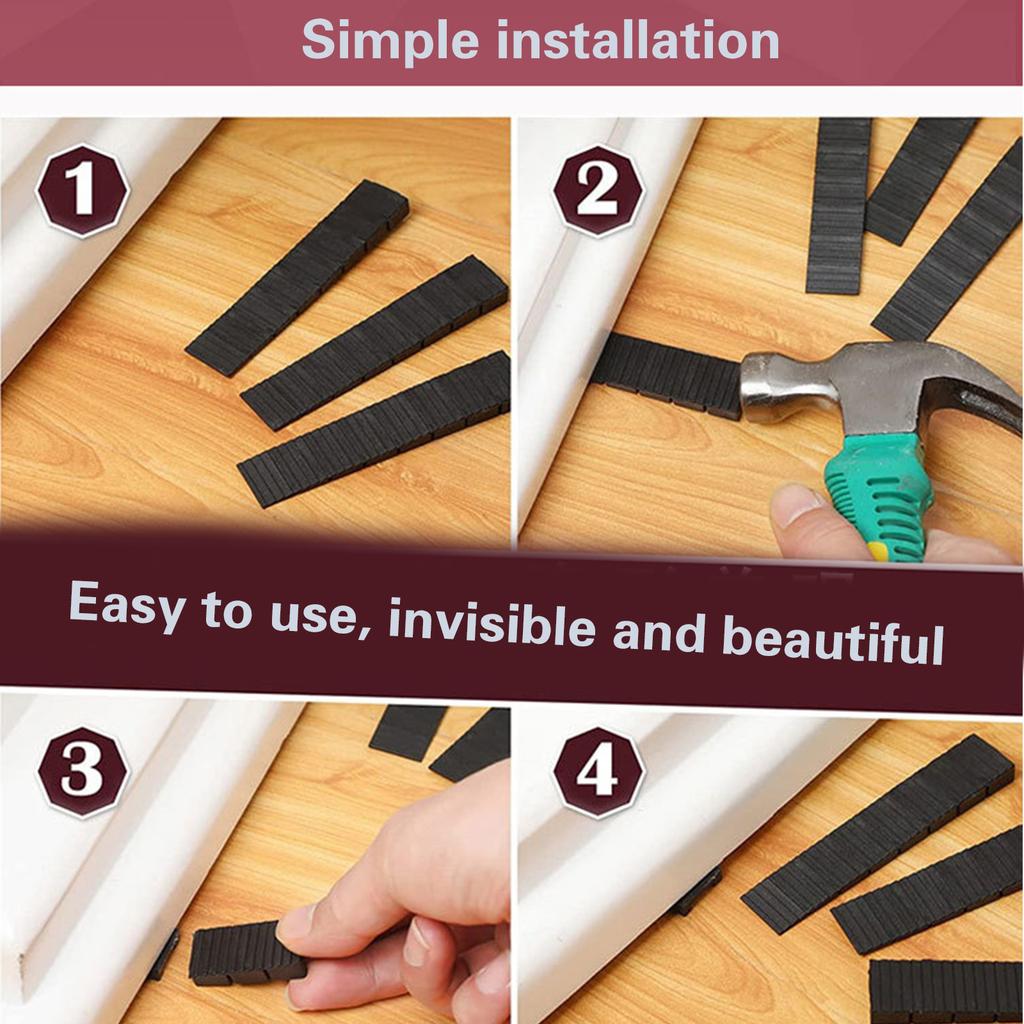 10Pieces Practical Furniture Wedges Plastic Shims for Leveling Tables Chairs Fridge Toilet Flexible and Stackabled