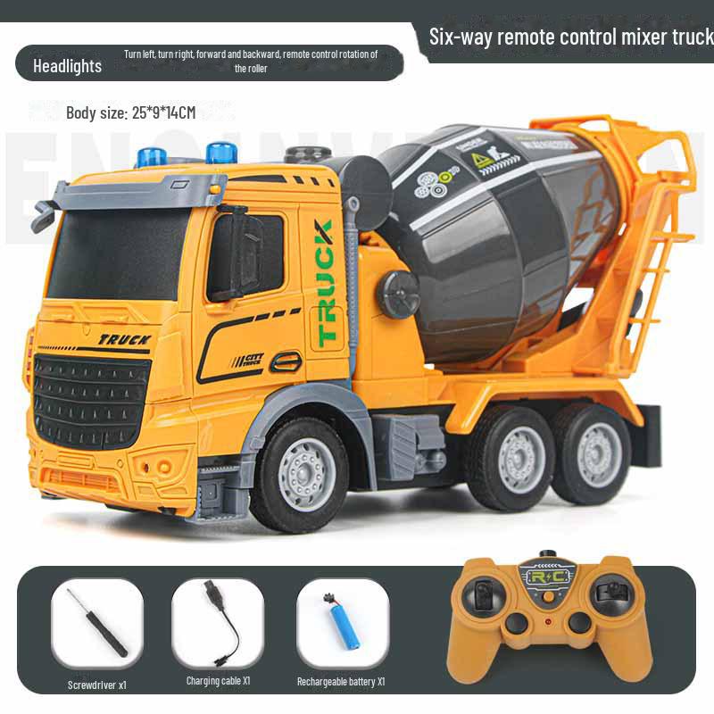 

Многофункциональный игрушечный набор с дистанционным управлением: самосвал и бетономешалка