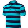 Tricou polo pentru bărbați, de vară, cu mânecă scurtă, brodat, lejer, cu dungi