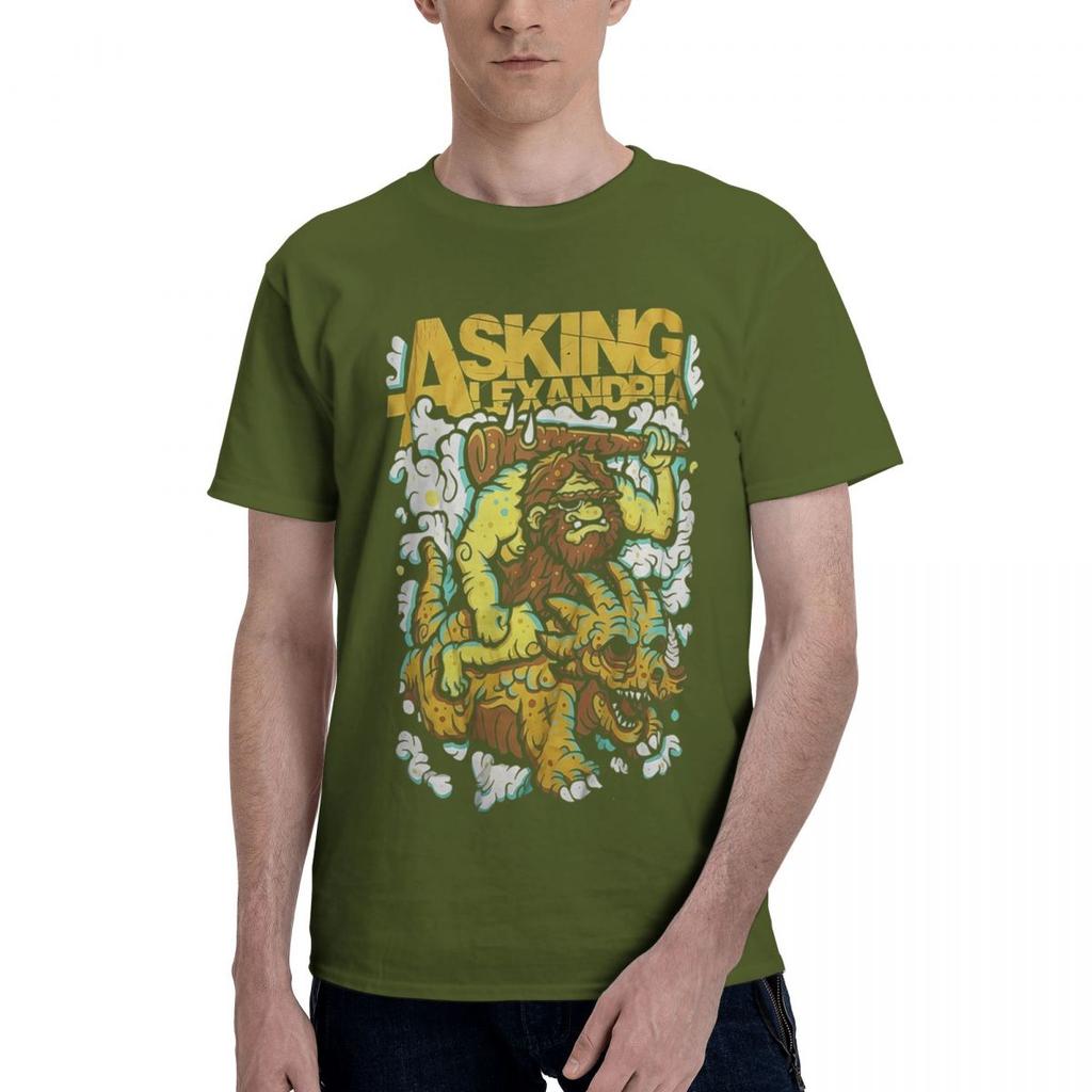 Asking Alexandria 100 Cotton Casual Breathable Confortable Kawaii Funny TShirt For Men Men TShirt