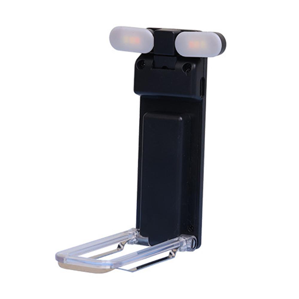 

Клипса-закладка Книжный свет USB Перезаряжаемый Свет для чтения Регулируемая яркость Портативный свет для чтения Прикроватный настольный светильник чёрный