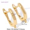 18K Gold Plated Shvenzy Earwires Fasteners,Brass Earring Fixtures,Earring Hooks Clasps Accessories,DIY Earring Making Supplies