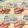 Samcos Miniature Silicone Set of for Epoxy UV and DIY and More Molds, 16, Sweets, Bread, Donuts, Resin, Resin, Crafts, Accessories, Keychains,