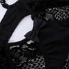Sexy Wireless  Rimless Pajamas Lace Nightdress Silk Underwear Women Sleepwear