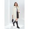 Betu Women's Color-Block Collar Long-Sleeve Knit Sweater