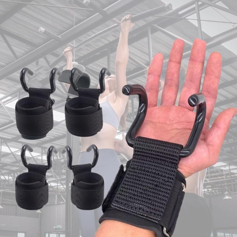Pull Up Hook Strap Grip Wrist Strap Weight Lifting Hook Wrist Wrap Lifting Hook Power Hook Wrist Strap Nonslip Pull Hook