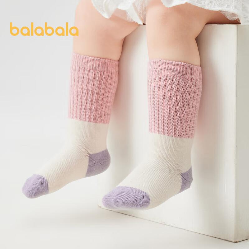 Balabala Baby Mid-calf Cotton Socks 3-Pack 100