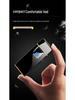 Men's Rechargeable High-Power Windproof Flip Lighter - Sleek Black Technology Design