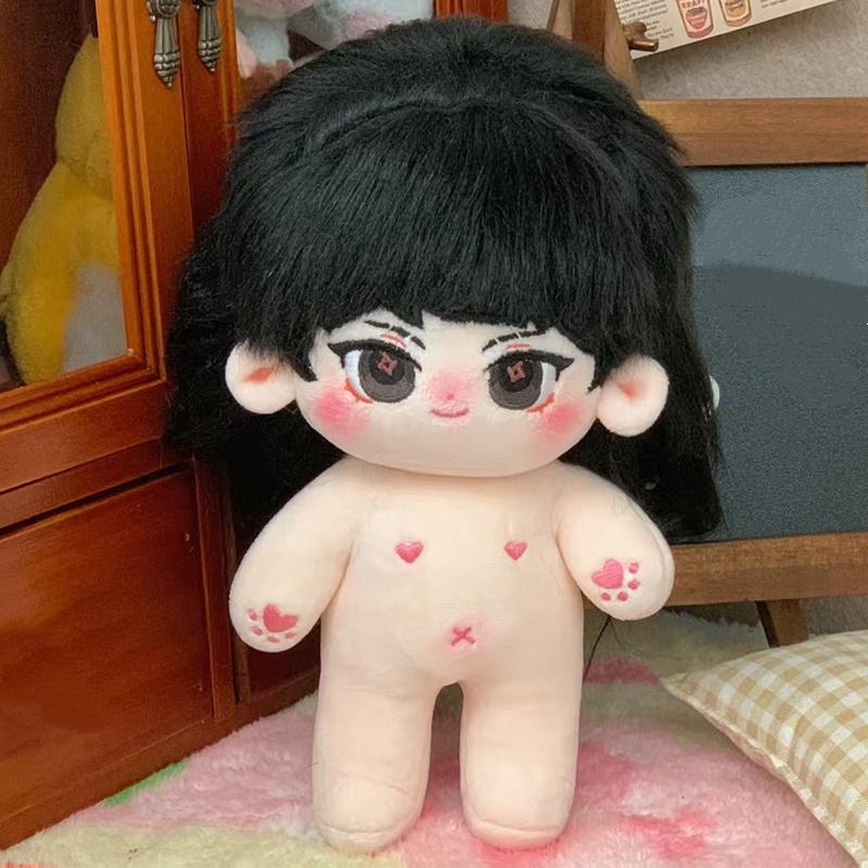 20cm Cute Cartoon Idol Cotton Doll Stuffed Plush Toy Dolls Can Change Clothes Fans Collection Gift for Girls Boys Kids