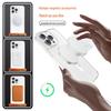 Compatible with Apple iPhone 16 Pro Max: Transparent Magnetic Frosted Protective Case