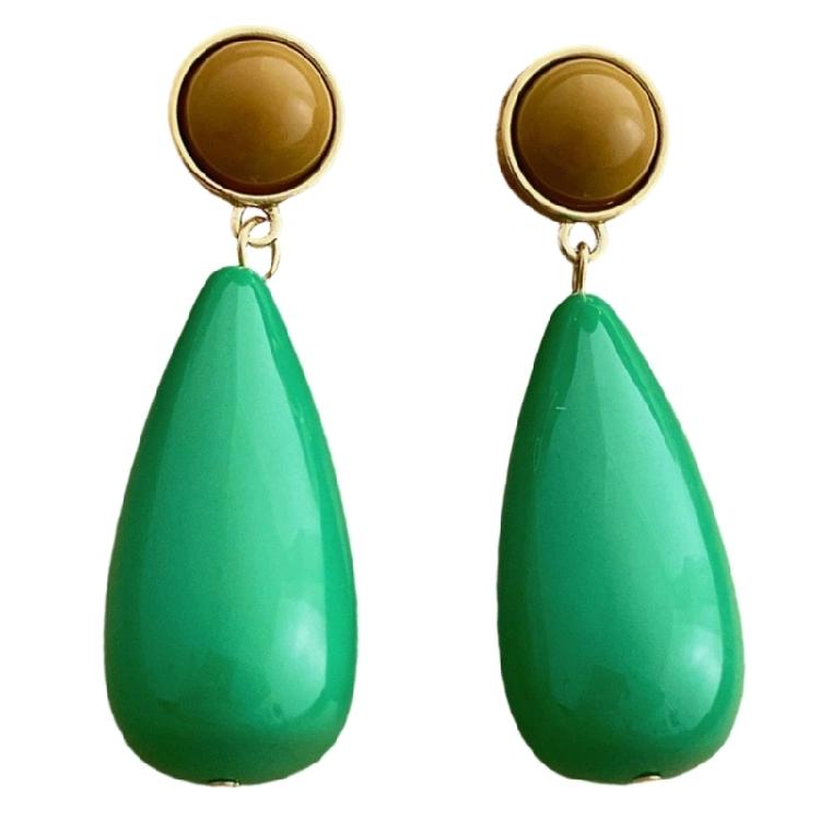 Modern Minimalist Drop Earrings Elegant Pendant Earrings Resin Alloy Texture Suitable for Everyday Stylish Outfits