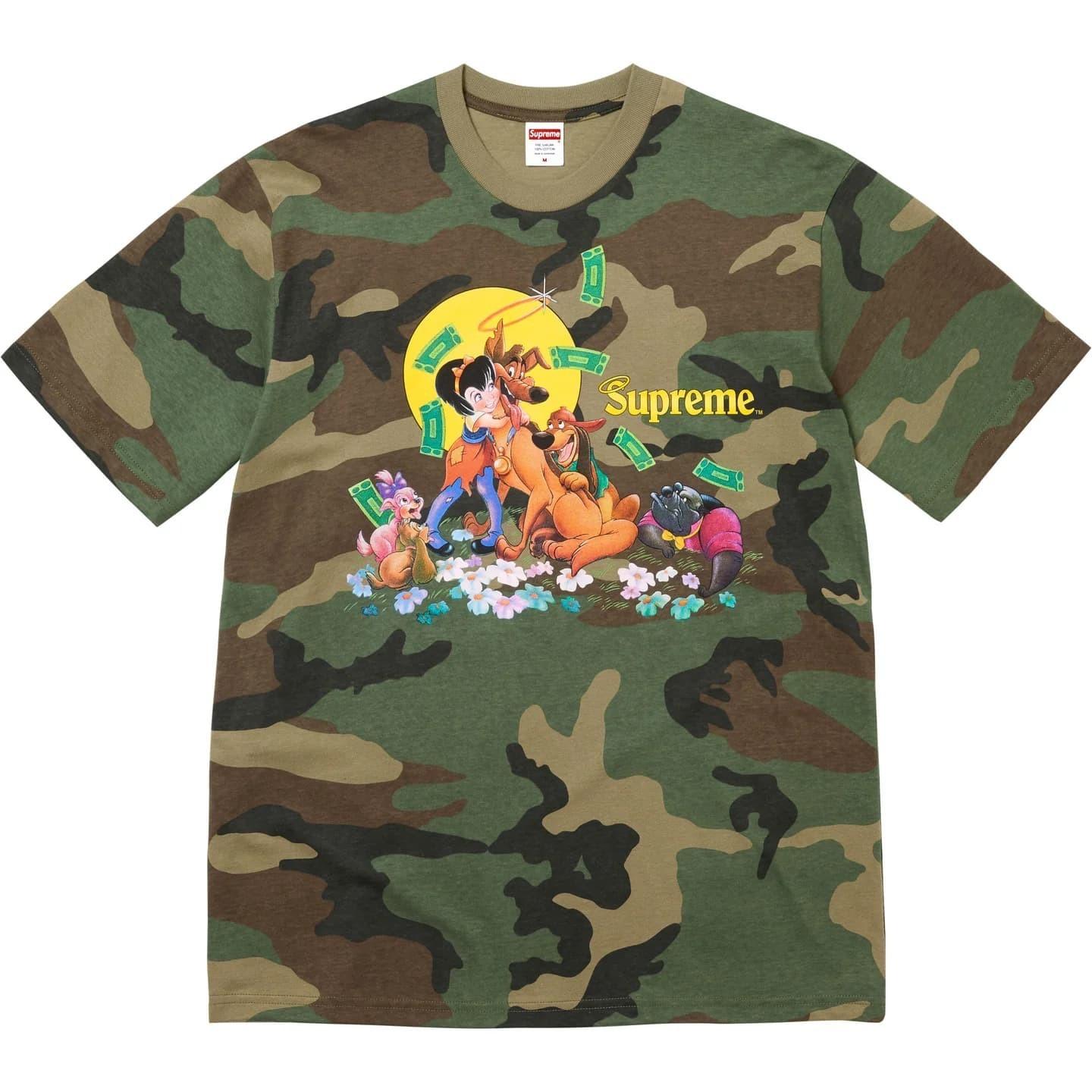 Supreme All Dogs Go To Heaven Tee Camo L