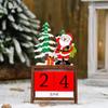 DIY Santa Calendar Ornaments Wooden Christmas Gift Ornaments  Festive Atmosphere