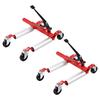 SucceBuy Wheel Dolly Heavy Duty Vehicle Positioning Ratchet Tire Jack Max Capacity 1500 Lbs Car Dolly for Car Auto Repair Moving