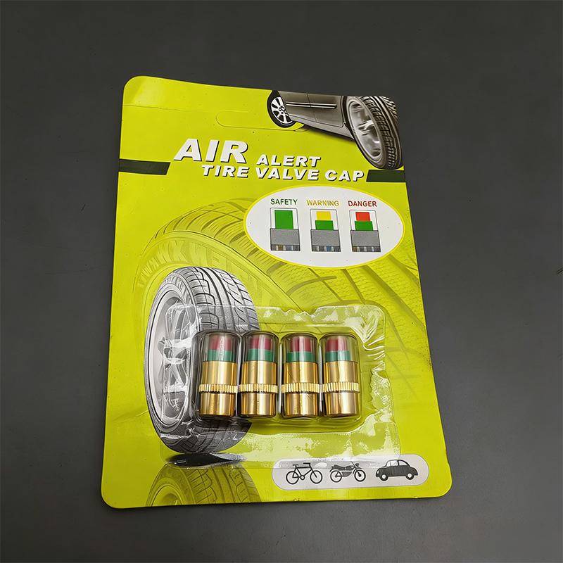 4-Pack Of Tire Pressure Monitoring Caps Tire Pressure Warning Devices And Visual Tire Pressure Detectors