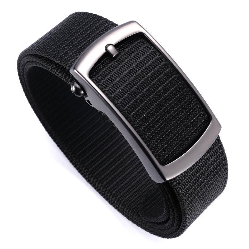 Belt Men'S Korean Version Trend Automatic Buckle Nylon Woven Belt Outdoor Tactical Pants Belt Men'S Belt