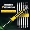 Magnetic Disassemble Tools Insulated Combination Kit Batch Head Screwdriver Set Plum Triangle Bit