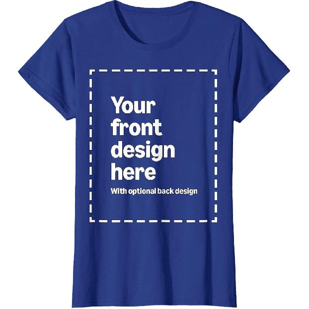 Custom Front & Back Print T-Shirt with Your Image for Men, Women and Kids by Modify by Amazon Merch On Demand