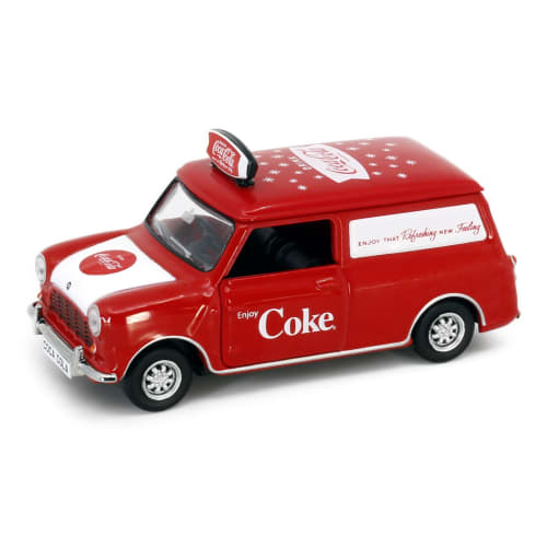 

Миниатюрный литой автомобиль Morris Mini Cooper Coca-Cola в масштабе 1/50